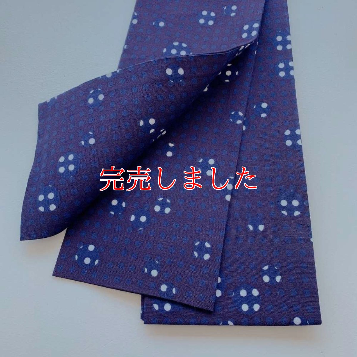 画像7: 手ぬぐい半幅帯「喜多屋さんの子持ち豆絞り」 (7)