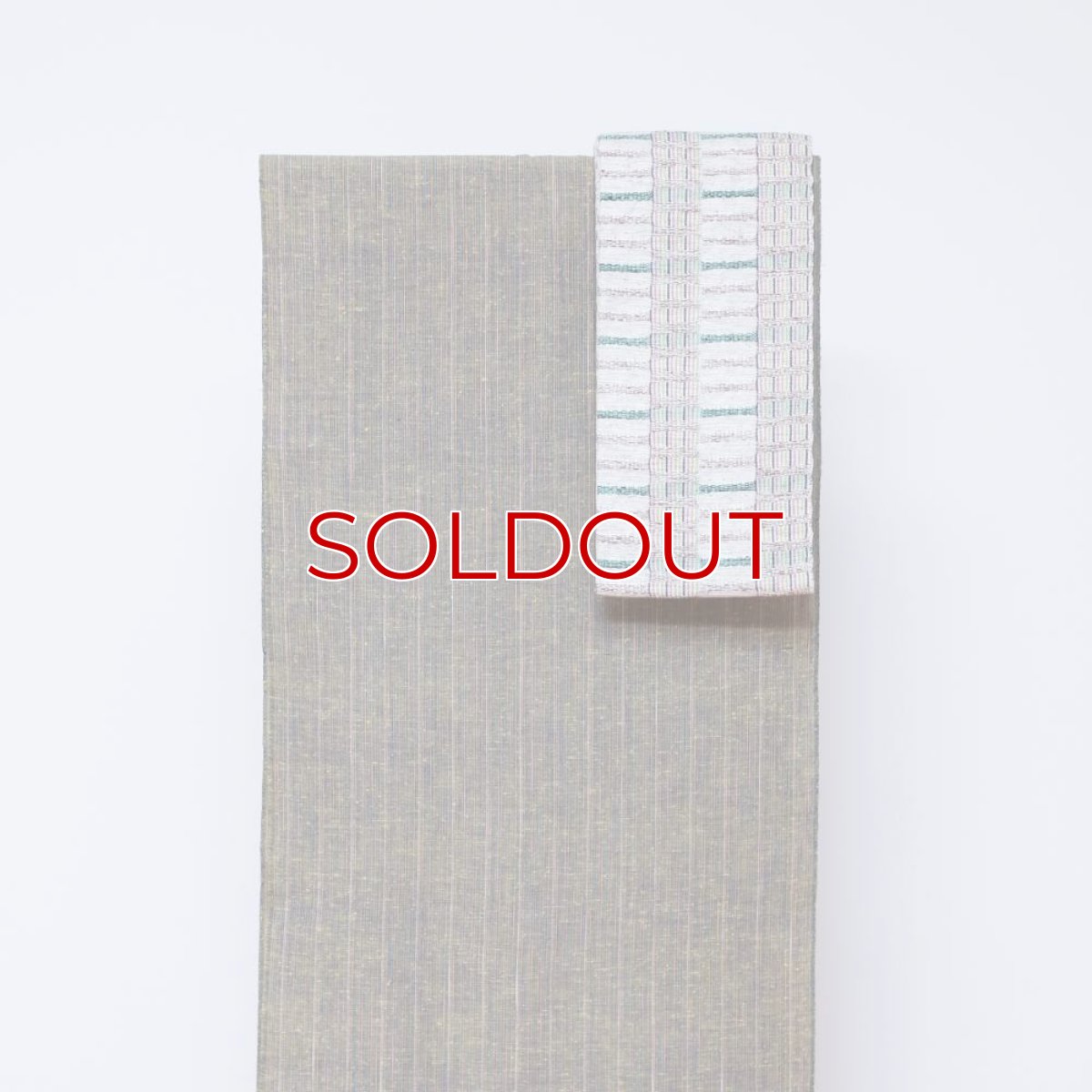 画像3: 千織さんの遠州木綿「なないろ」黄枯茶 (3)