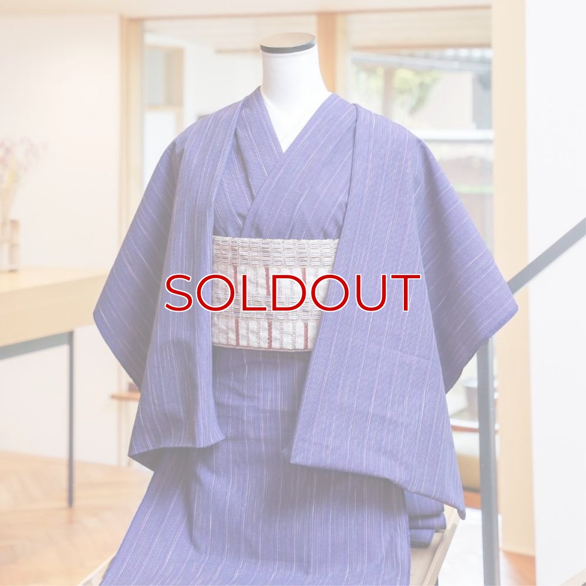 画像2: 千織さんの遠州木綿「なないろ」菖蒲 (2)