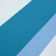 画像4: 阿波しじら織 木綿着物 ターコイズ×水色「ブルーハワイ」 (4)
