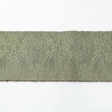 画像4: OLNさんの半幅帯　en coton「雪花」olive (4)