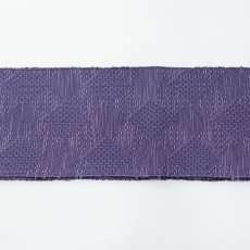 画像4: OLNさんの半幅帯　en coton「格子菱」mauve violet (4)