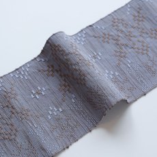 画像2: OLNさんの半幅帯　en coton「雪花」ice-land (2)