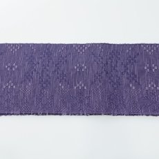 画像4: OLNさんの半幅帯　en coton「雪花」mauve violet (4)