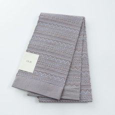 画像2: OLNさんの半幅帯　en coton「段々」ice-land (2)