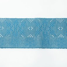 画像4: OLNさんの半幅帯　en coton「雪花」peacock blue (4)