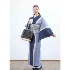 画像5: 59kimono2023「波打ち際(ネイビー)」 (5)