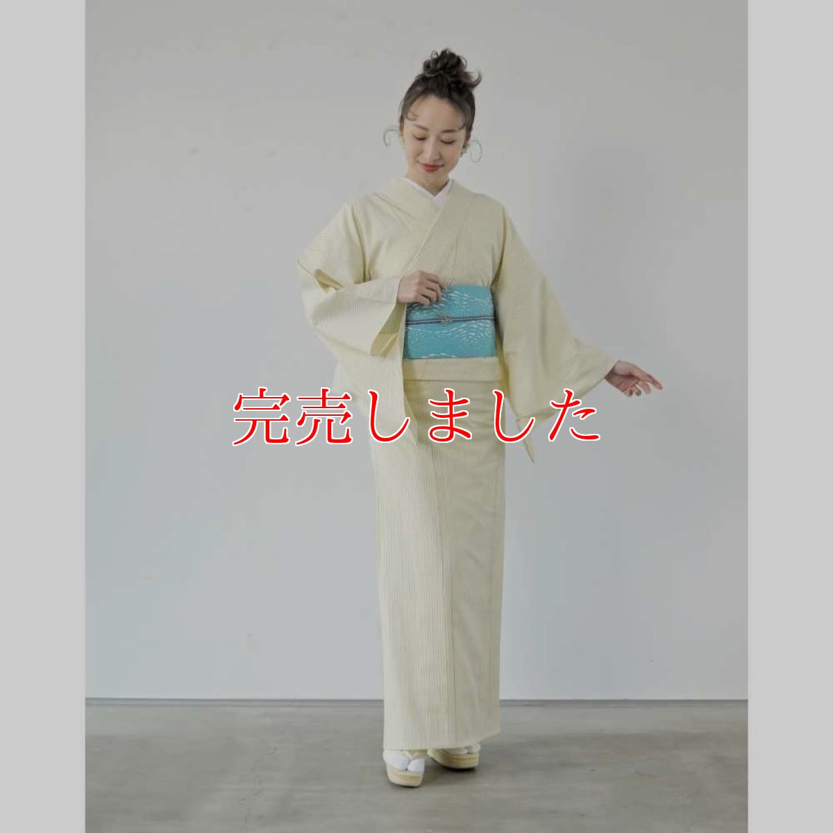 画像3: 59kimono｜綿麻着物「陽光」 (3)