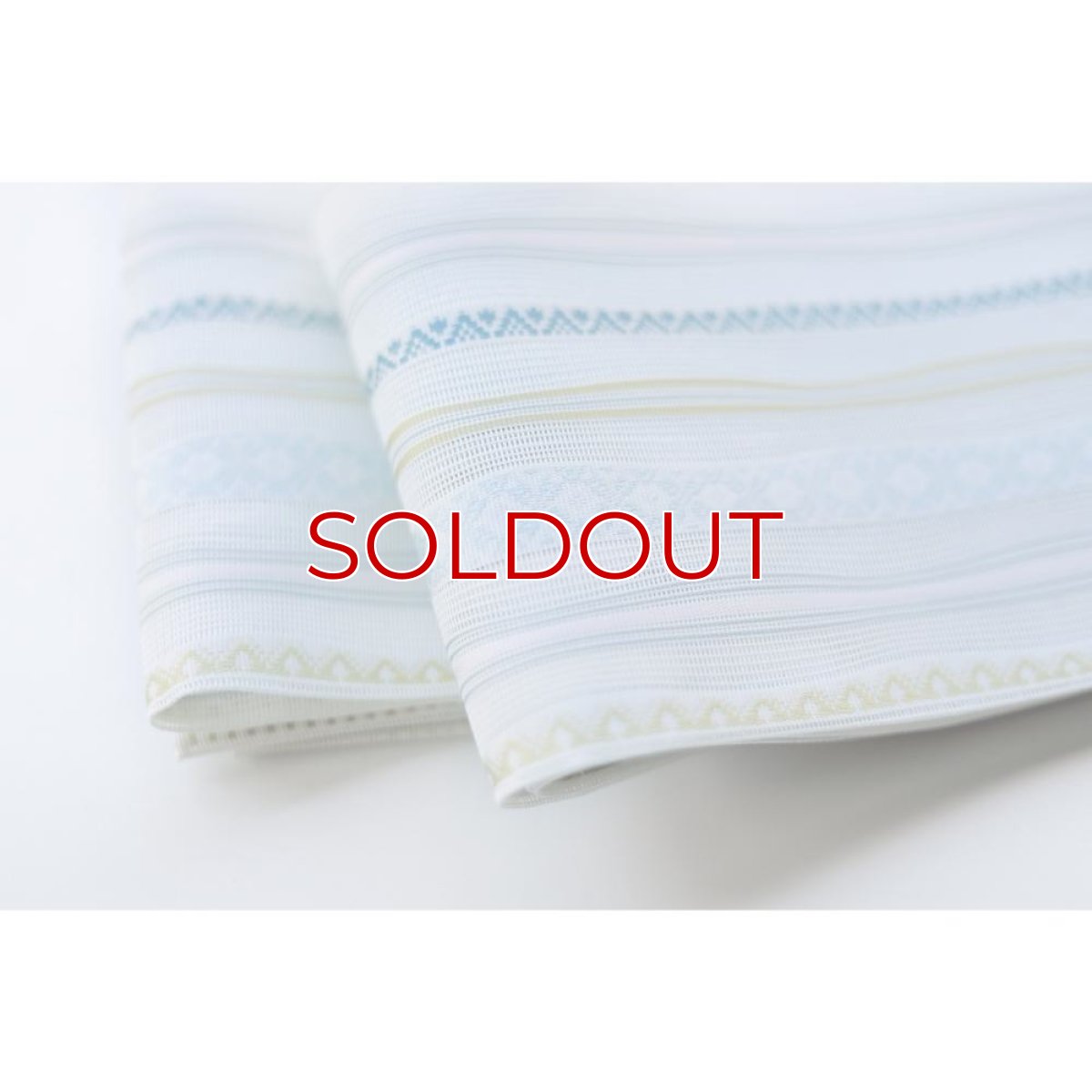 画像2: 59kimono｜黒木織物｜紗半幅帯「朝霧」 (2)