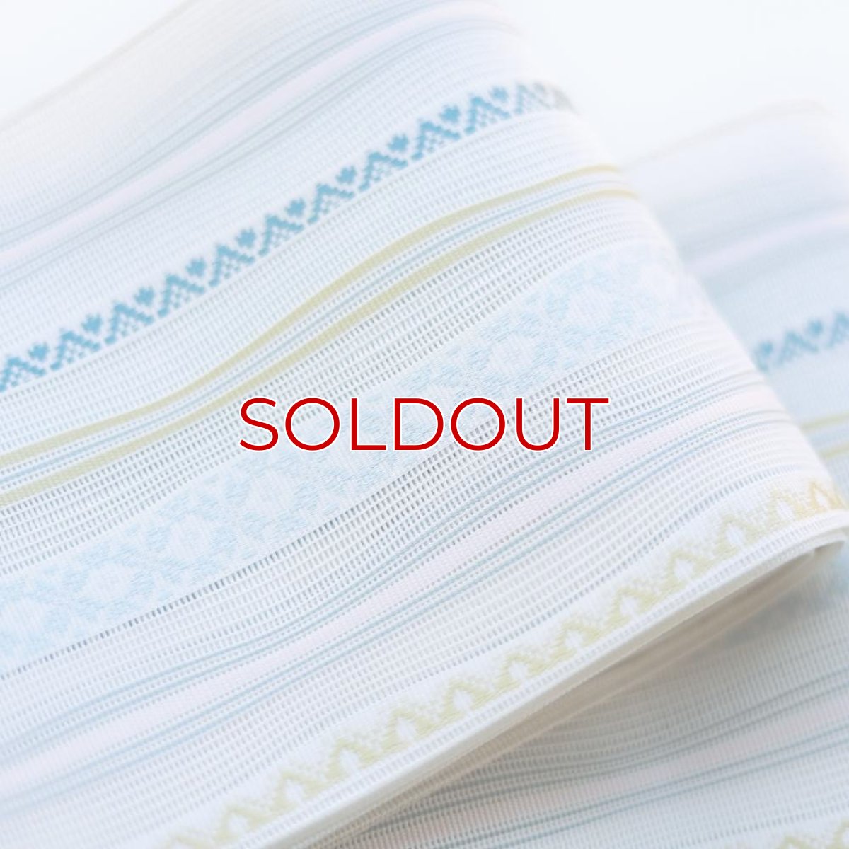 画像3: 59kimono｜黒木織物｜紗半幅帯「朝霧」 (3)