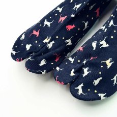 画像6: あったか足袋「暖ネコ」ネイビー (6)