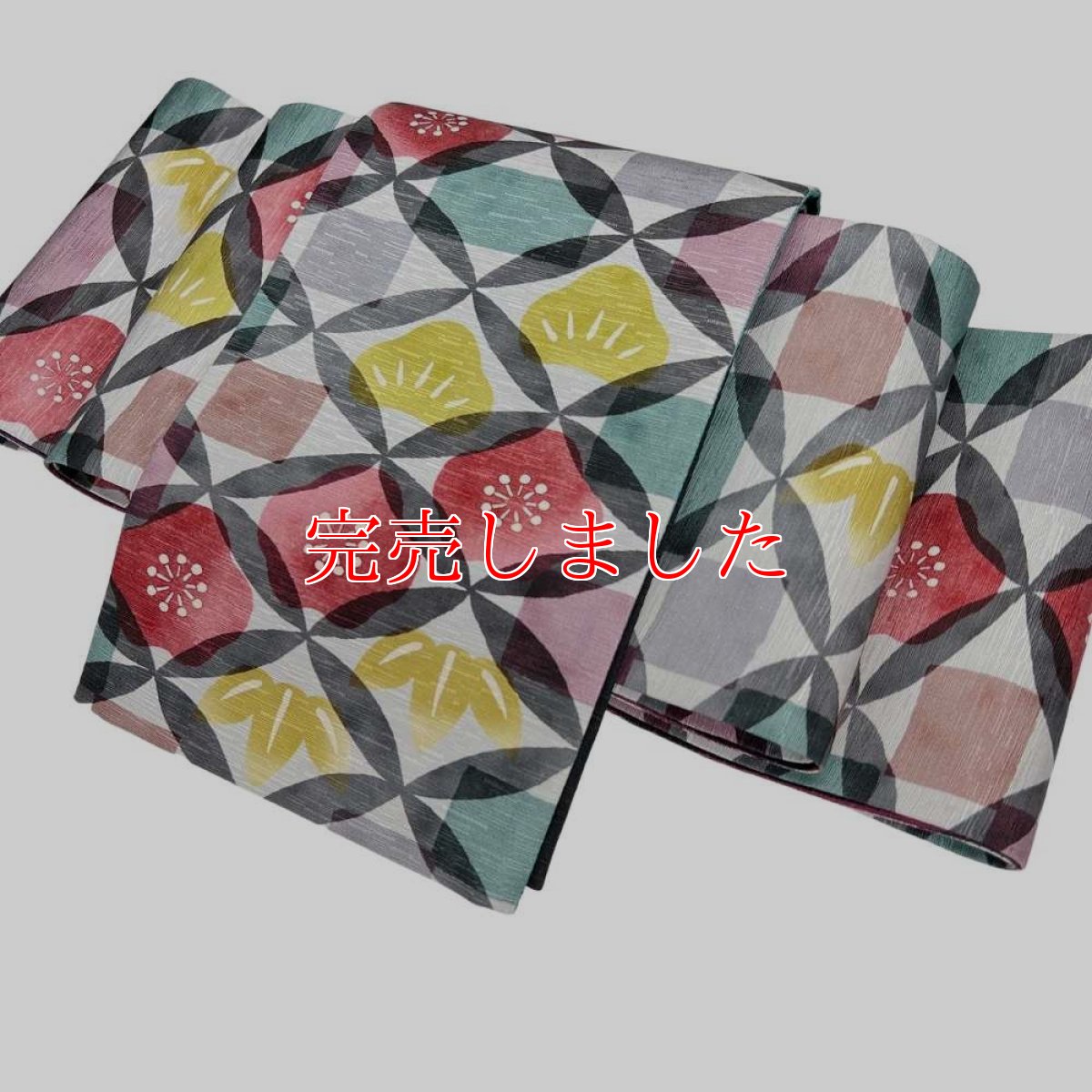 画像5: 物語のある半幅帯「百年七宝」シック (5)