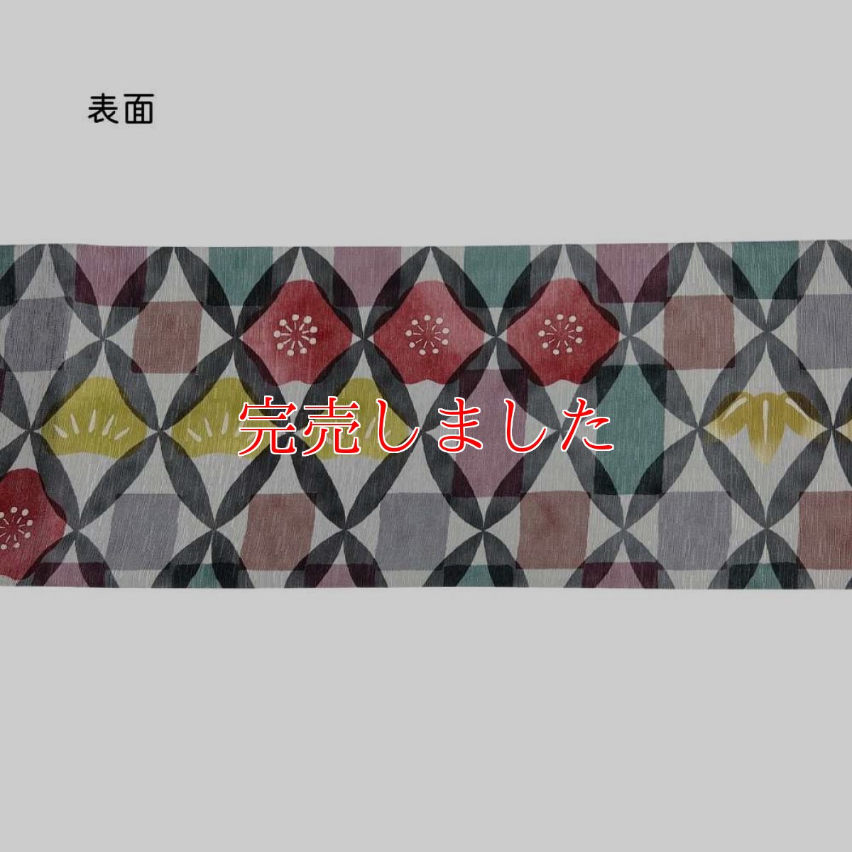 画像2: 物語のある半幅帯「百年七宝」シック (2)