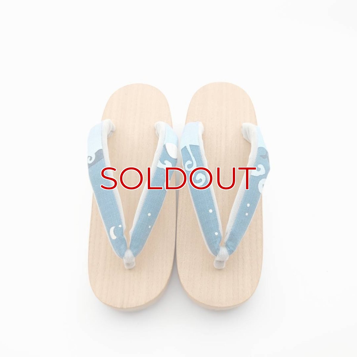 画像2: ち江すさんの花緒下駄「くじら」 (2)