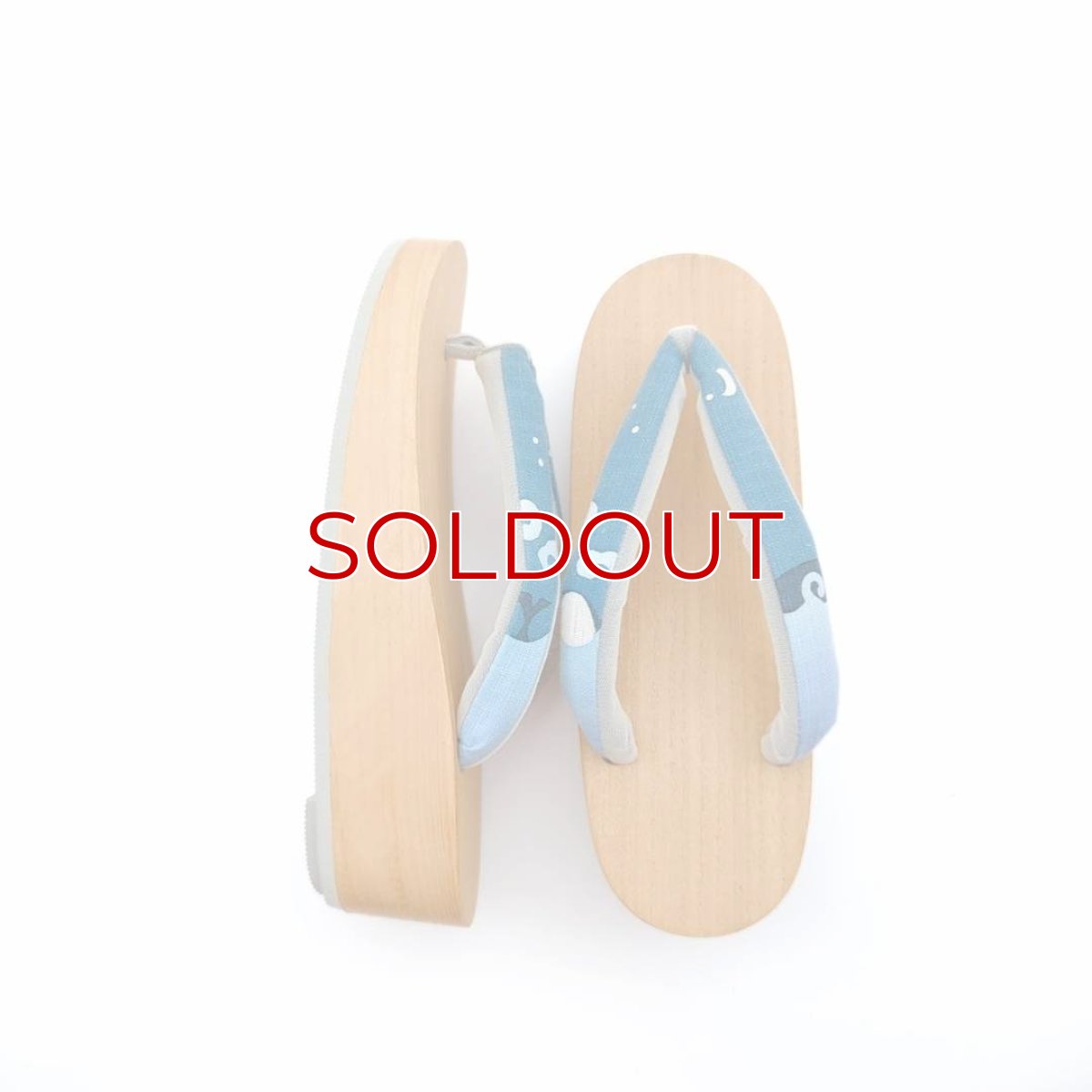 画像3: ち江すさんの花緒下駄「くじら」 (3)