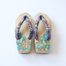 画像3: 黒澤桐材店 会津桐下駄 フレンチアンティーク「Oiseau Fleuri」M (3)