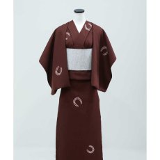 画像3: 藤井絞×もたはん｜はごろ木綿｜干支「馬蹄絞り」マホガニー (3)