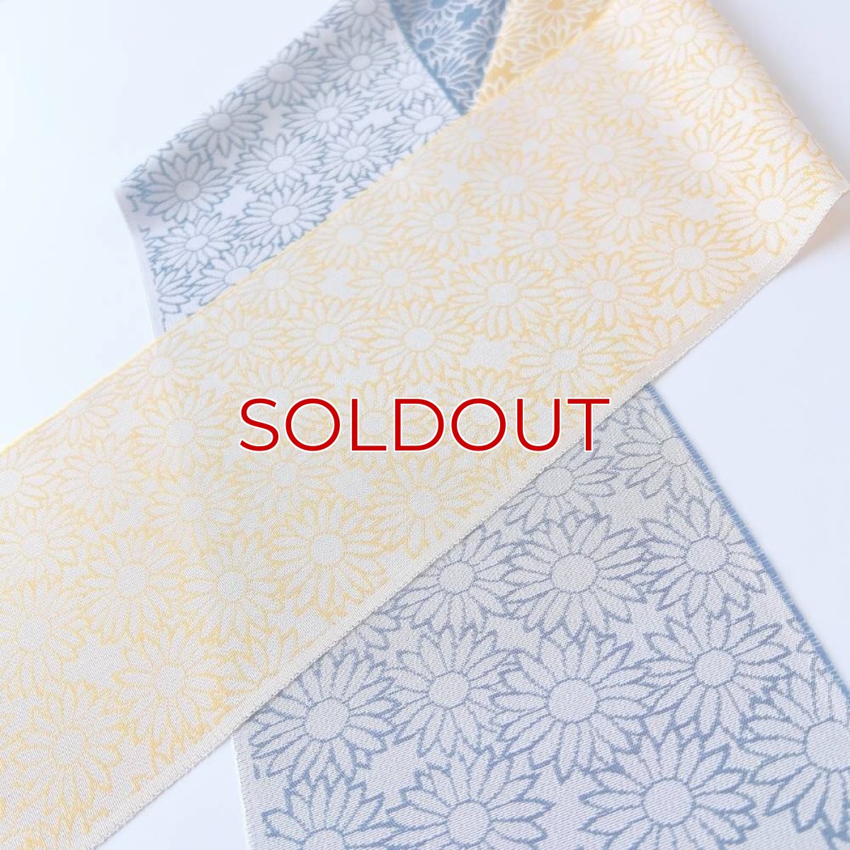 画像3: 糸りさんの洗える半衿・マーガレット「空とひまわり」 (3)