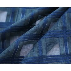 画像8: すっきりと軽い洗えるレースの単衣羽織｜霞格子「フォレストグリーン」 (8)