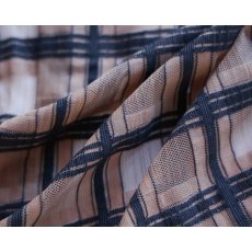 画像8: すっきりと軽い洗えるレースの単衣羽織｜霞格子「キャメル」 (8)