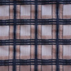 画像10: すっきりと軽い洗えるレースの単衣羽織｜霞格子「キャメル」 (10)