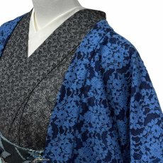 画像7: レースの単衣羽織「瑠璃の花」 (7)