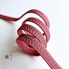 画像2: 伊賀組紐の正絹帯締め「日々紐」桃（ピンク）｜渡敬謹製・もたはんオリジナル (2)