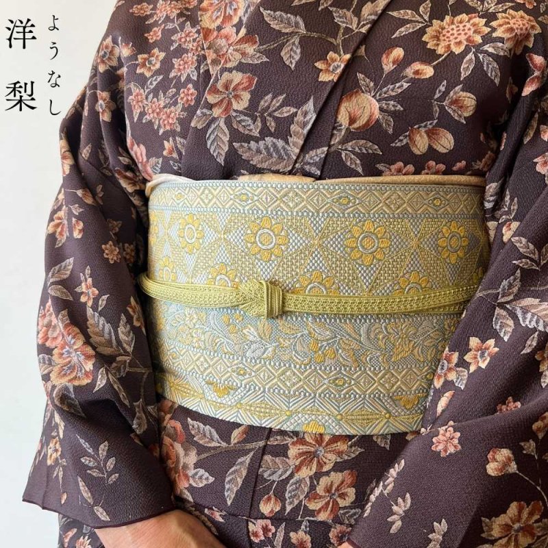 伊賀組紐の正絹帯締め「日々紐」洋梨（オリーブグリーン）｜渡敬謹製