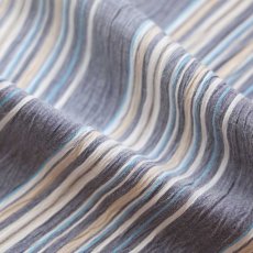 画像5: 洗える綿麻着物　近江ちぢみ「ブルーグレイ×マルチストライプ」｜ひでや工房 (5)