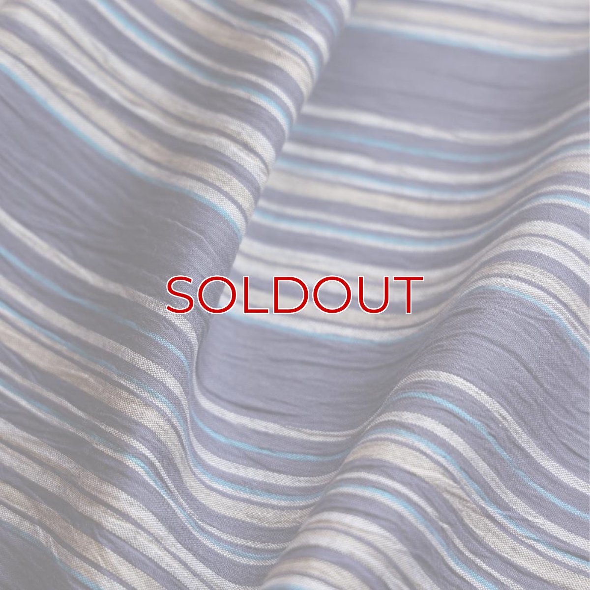 画像6: 洗える綿麻着物　近江ちぢみ「ネイビー×マルチストライプ」｜ひでや工房 (6)