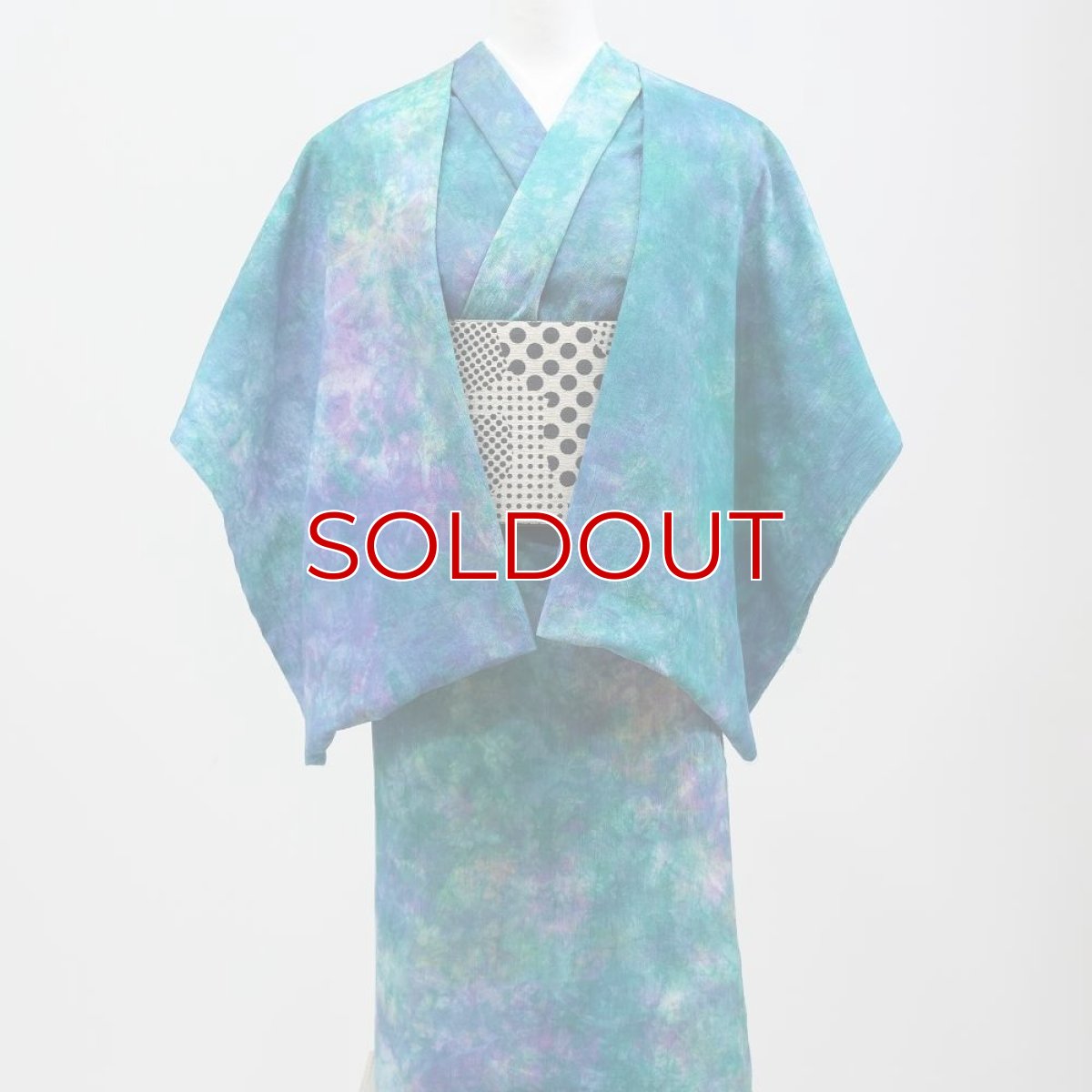 画像3: 洗える木綿着物｜彩睡蓮シリーズ「翡翠の池」綿100％｜ひでや工房 (3)