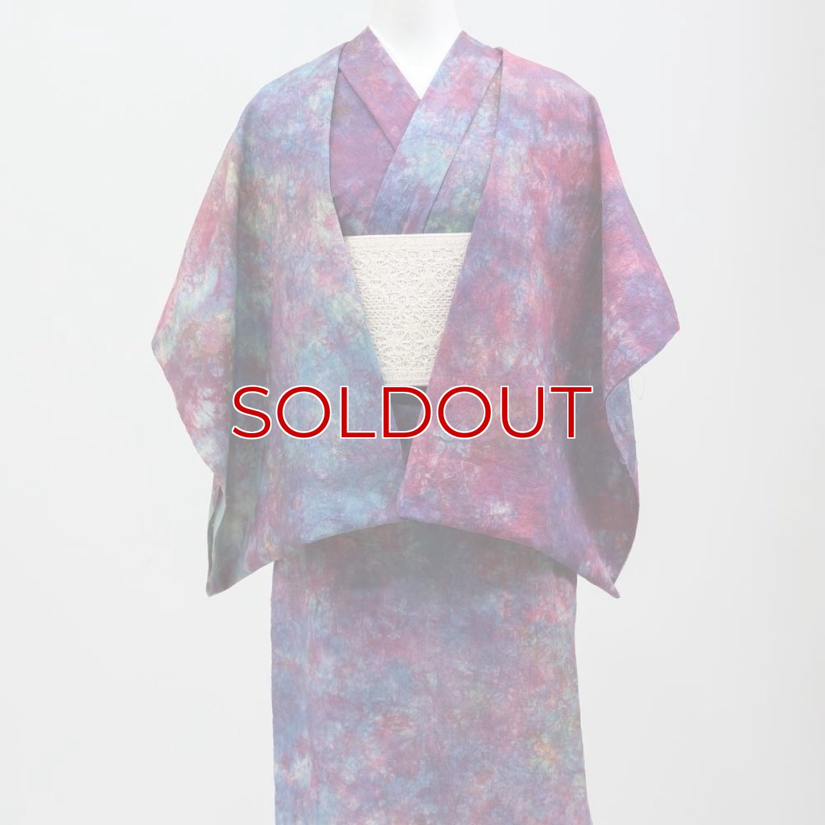 画像3: 洗える木綿着物|彩睡蓮シリーズ「茜映の池」綿100%|ひでや工房 (3)