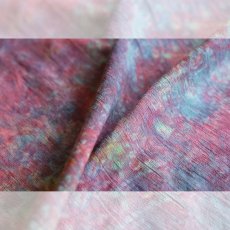 画像7: 洗える木綿着物｜彩睡蓮シリーズ「茜映の池」綿100％｜ひでや工房 (7)