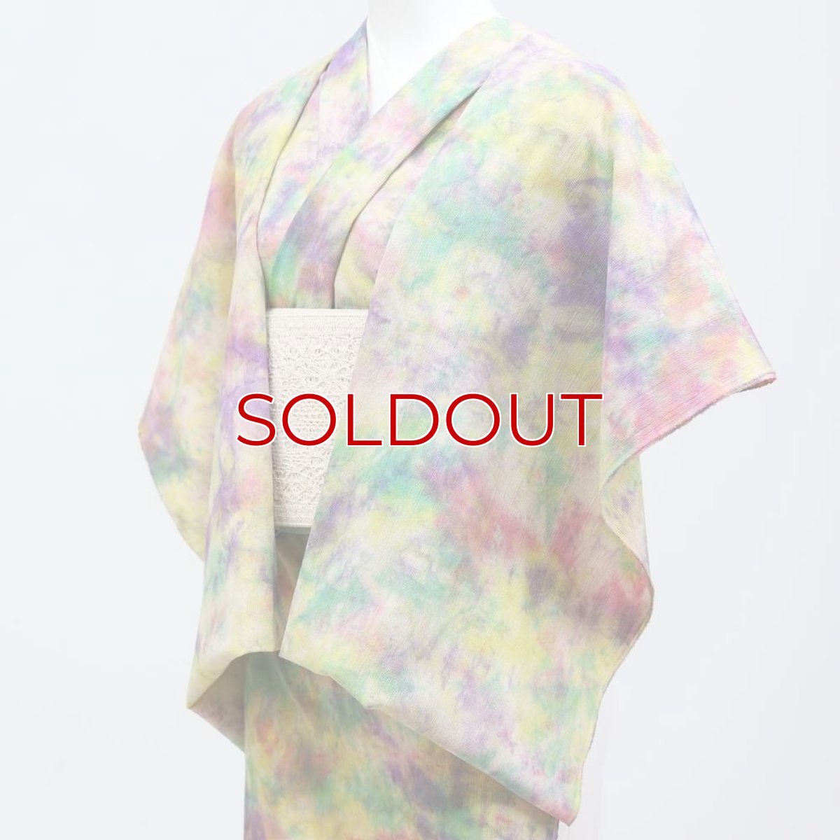 画像4: 洗える木綿着物｜彩睡蓮シリーズ「若葉の池」綿100％｜ひでや工房 (4)