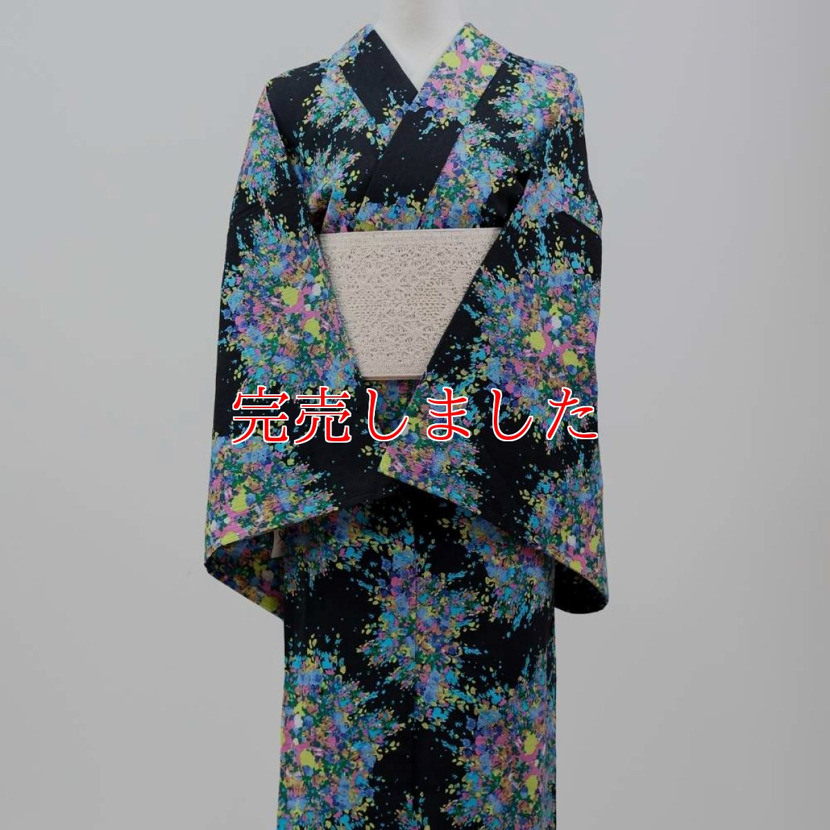 画像3: 洗える木綿着物「彩花火」綿100％｜反物｜ひでや工房 (3)