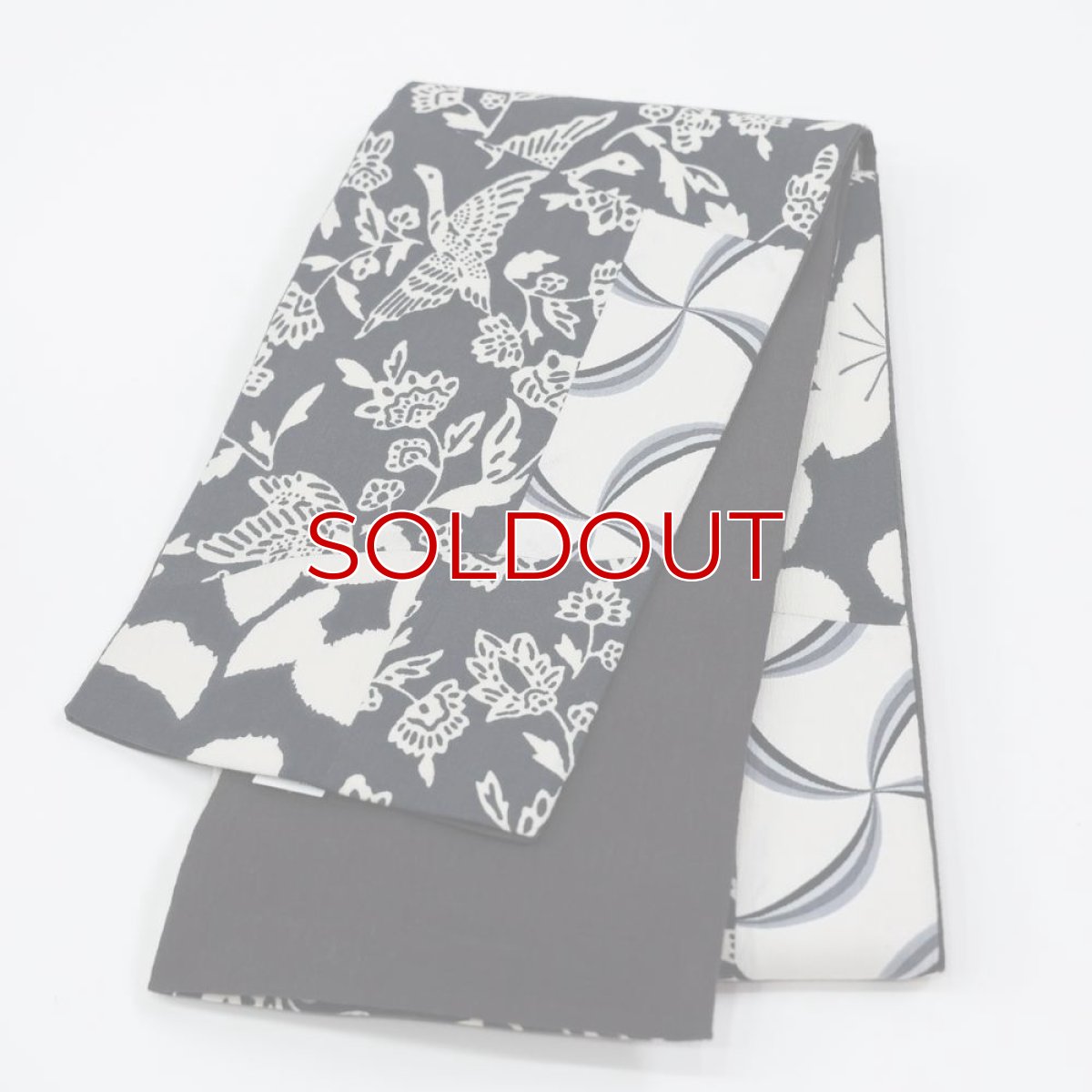 画像2: 半幅帯「更紗パッチワーク」｜綿縮緬｜ひでや工房 (2)