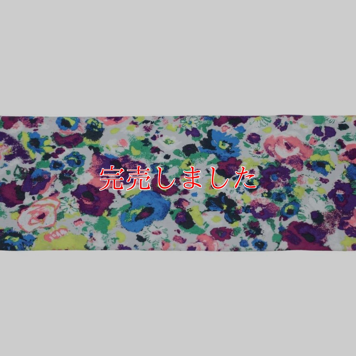 画像4: 半幅帯「油彩ブロッサム」｜綿縮緬｜ひでや工房 (4)