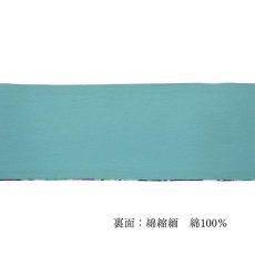 画像5: 半幅帯「油彩ブロッサム」｜綿縮緬｜ひでや工房 (5)
