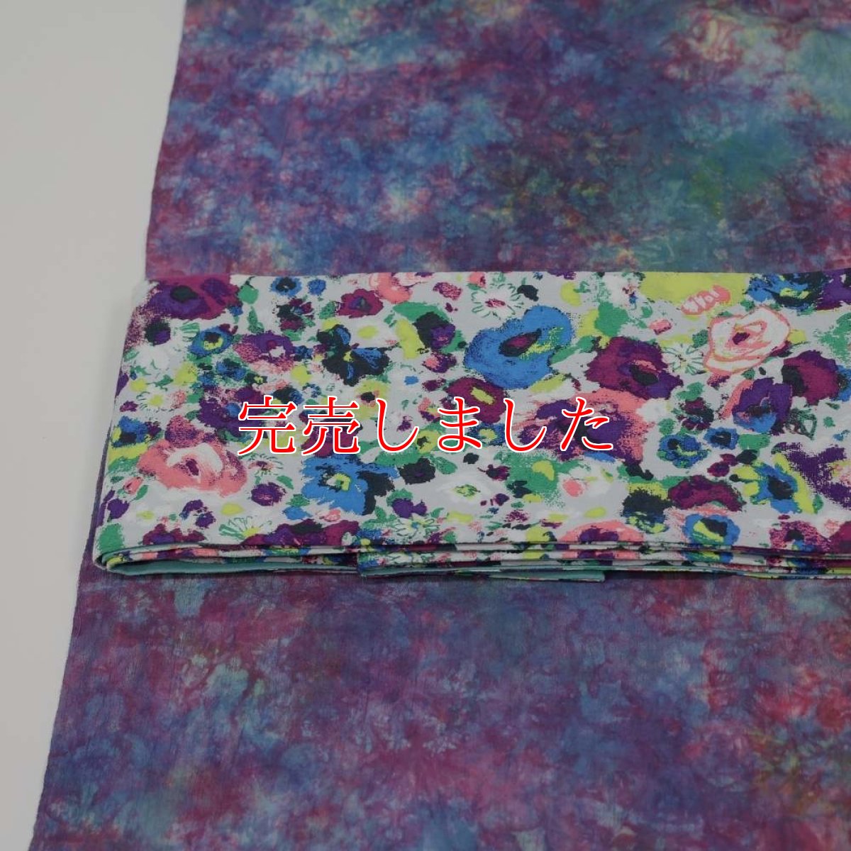 画像9: 洗える木綿着物｜彩睡蓮シリーズ「茜映の池」綿100％｜ひでや工房 (9)