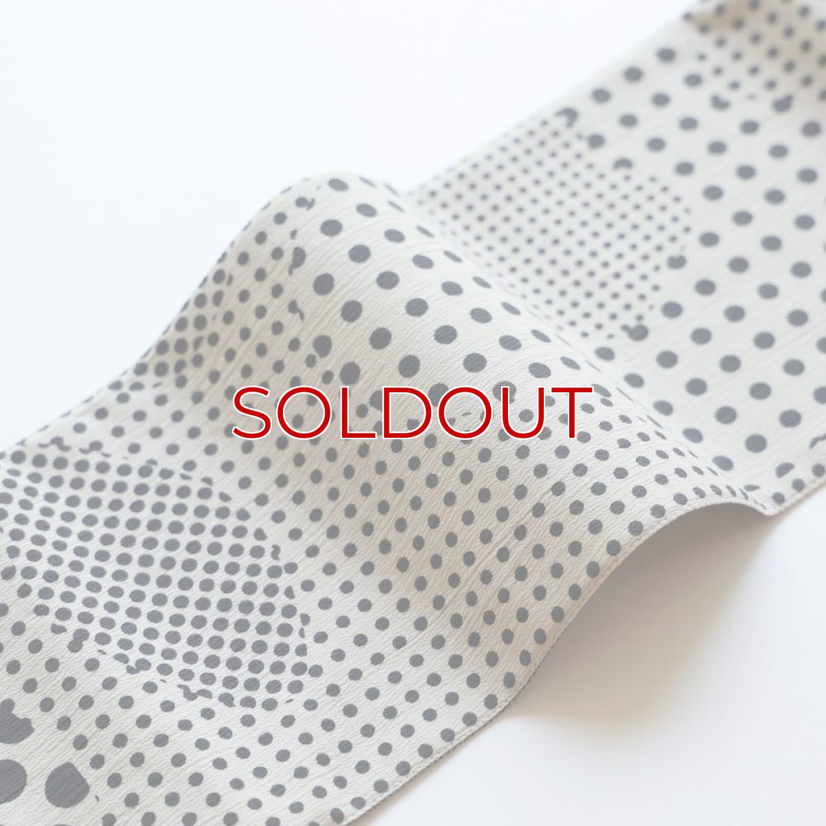 画像3: 半幅帯「ドット梅」｜綿縮緬｜ひでや工房 (3)