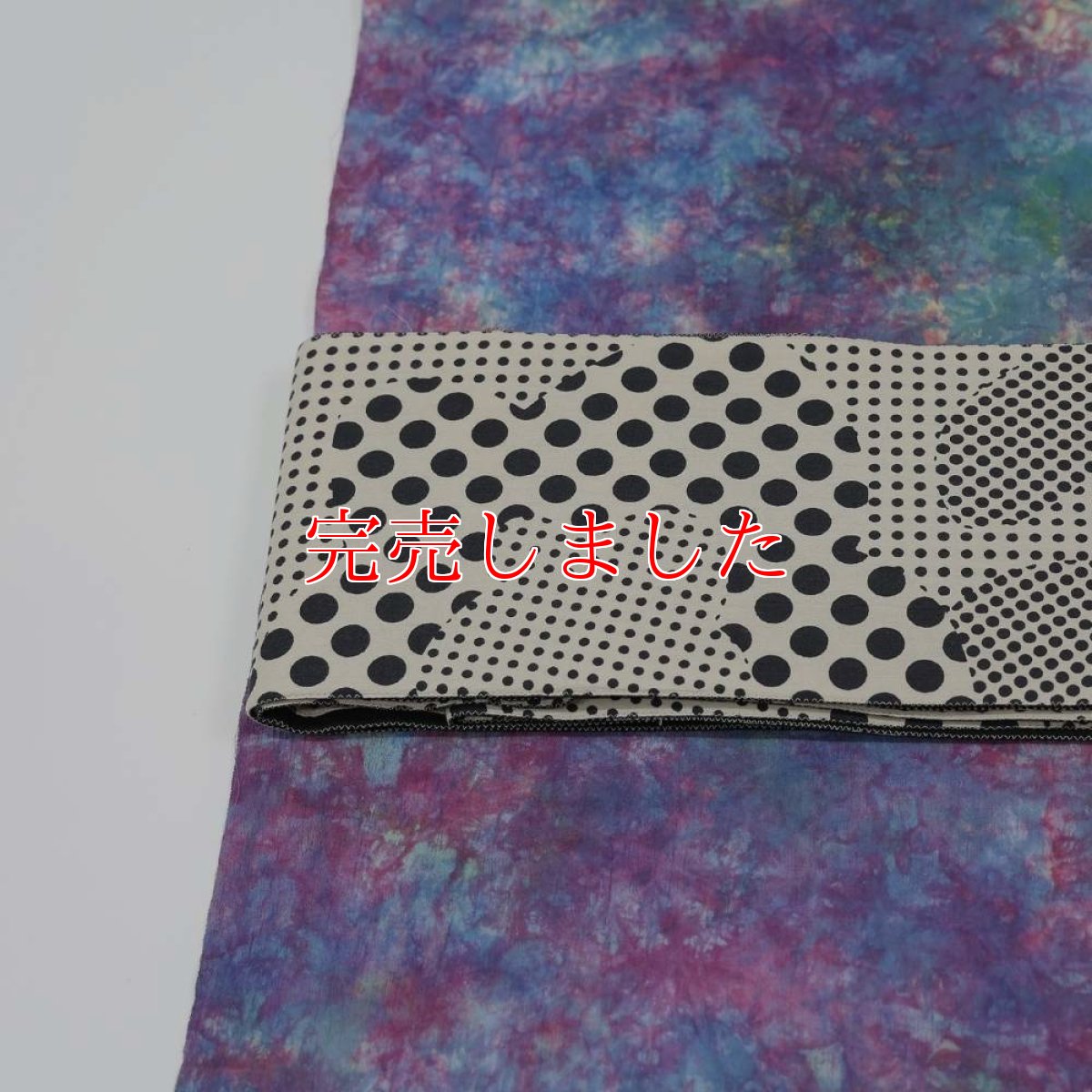 画像10: 洗える木綿着物｜彩睡蓮シリーズ「茜映の池」綿100％｜ひでや工房 (10)