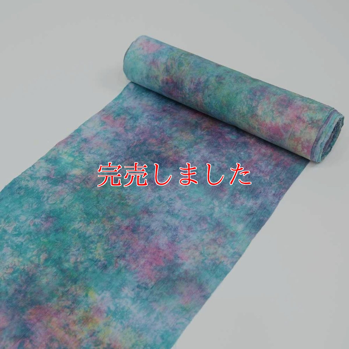 画像4: 洗える木綿着物｜彩睡蓮シリーズ「花霞の池」綿100％｜ひでや工房 (4)