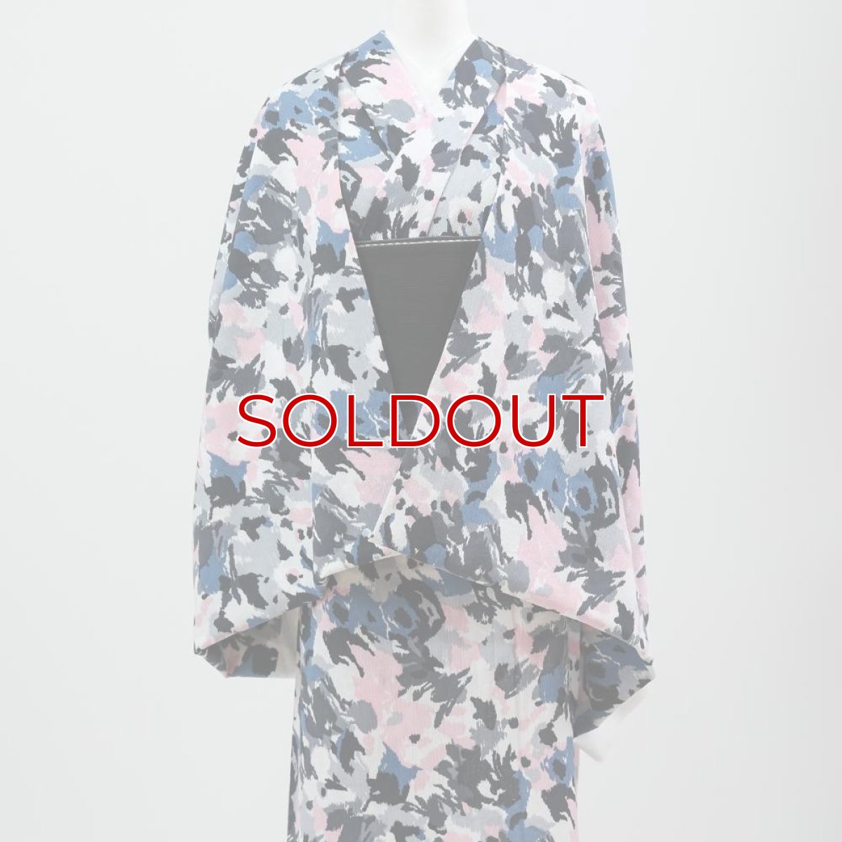 画像2: 洗える木綿着物「花影」綿縮緬｜ひでや工房｜在庫限り (2)