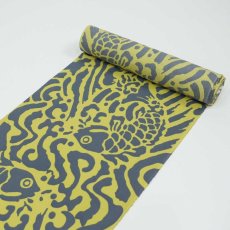 画像4: 洗える木綿着物「ビッグフィッシュ」綿100％｜反物｜ひでや工房 (4)