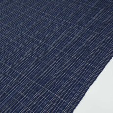 画像4: 洗える木綿着物「宵紺格子」綿縮緬100％｜ひでや工房 (4)