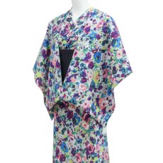 画像3: 洗える木綿着物「油彩ブロッサム」綿100％｜反物｜ひでや工房 (3)
