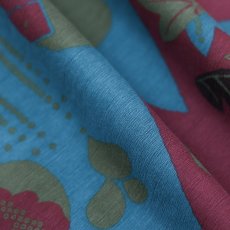 画像11: 《もたはん限定》ひでや工房｜綿縮緬「復刻辻ヶ花」青緑×葡萄 (11)