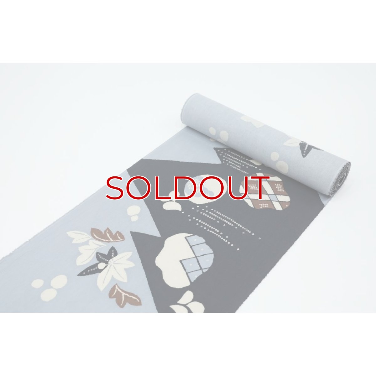 画像8: 《もたはん限定》ひでや工房｜綿縮緬「復刻辻ヶ花」銀鼠×墨黒 (8)