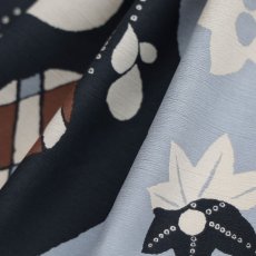 画像10: 《もたはん限定》ひでや工房｜綿縮緬「復刻辻ヶ花」銀鼠×墨黒 (10)