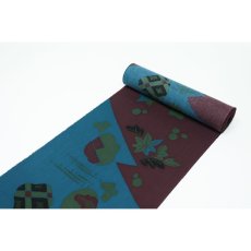 画像8: 《もたはん限定》ひでや工房｜綿縮緬「復刻辻ヶ花」青緑×葡萄 (8)